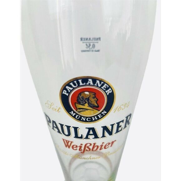 2002 World Cup Brazil Paulaner Weifbier Glass Weizen Pilsner Beer FIFA Soccer - Picture 5 of 6